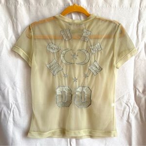 Alexander McQueen Embroidered Sheer Top